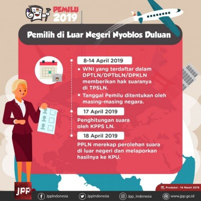 Pemilih di Luar Negeri Nyoblos Duluan - 20190314